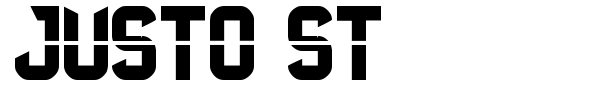 Justo St font preview